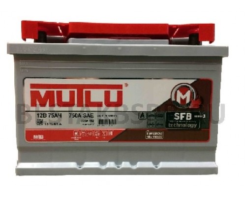 Аккумулятор MUTLU 75 А/ч LB3.75.072.A