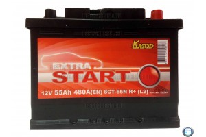 Аккумулятор Extra Start 55 а/ч 6СТ 55 R