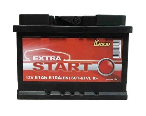 Аккумулятор Extra Start 61 ah 610 A (6СТ-61VL R)