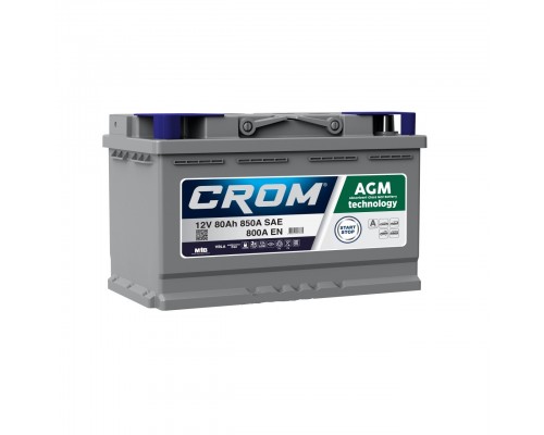 Аккумулятор CROM 80 А/ч AGM R