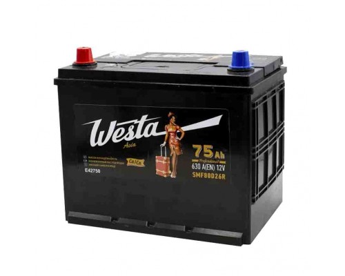 Аккумулятор автомобильный WESTA BLACK Asia D26 75L