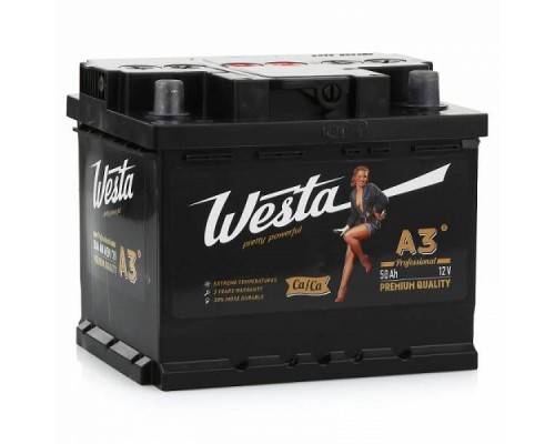 Аккумулятор автомобильный WESTA BLACK LB1 50R